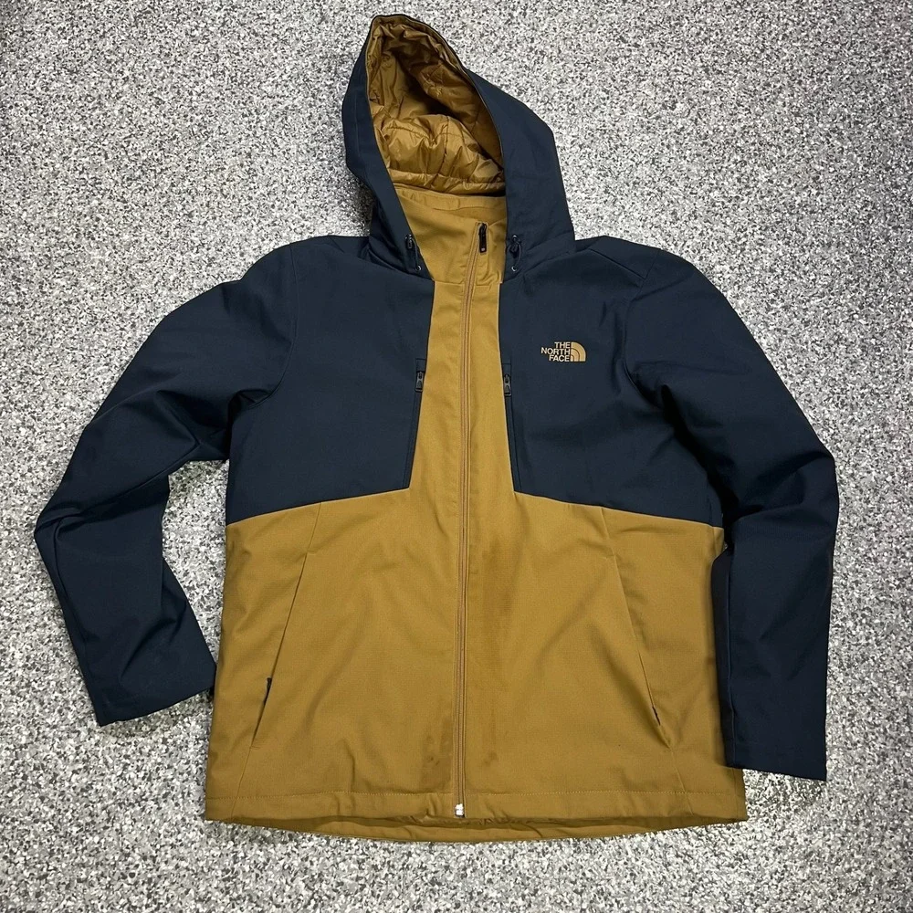The North Face Apex Elevation Hooded Jacket Men's Large Navy Blue Colorblock Zip